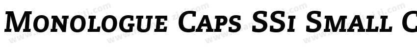 Monologue Caps SSi Small Caps字体转换